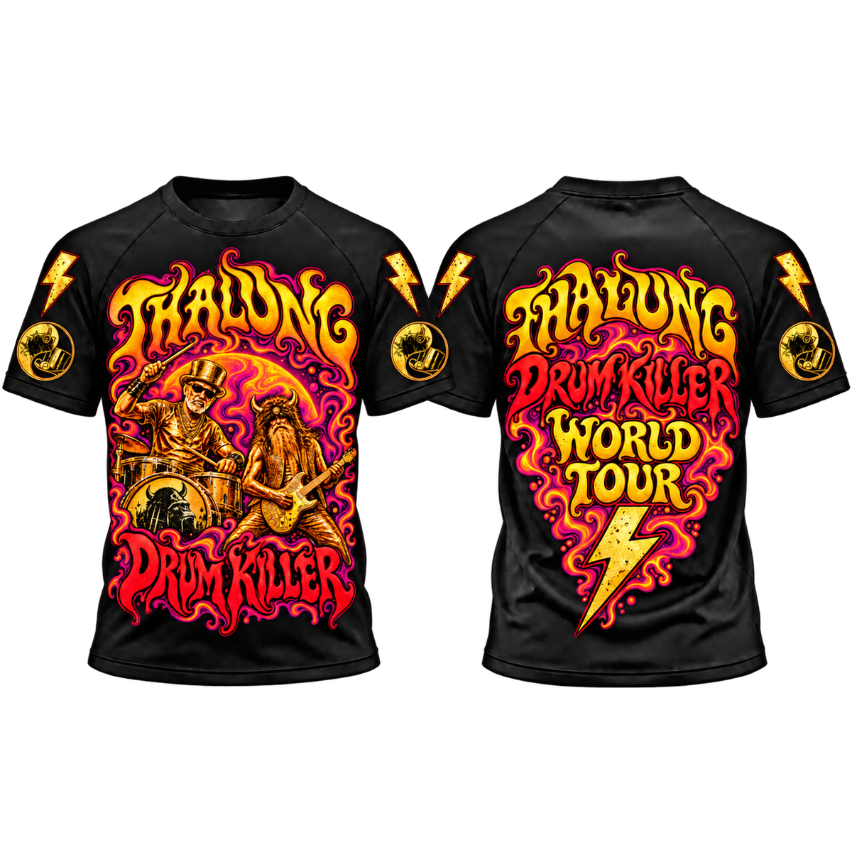THALUNG DRUM KILLER ASTRAL PROJECTION PSYCHEDELIC T-SHIRT