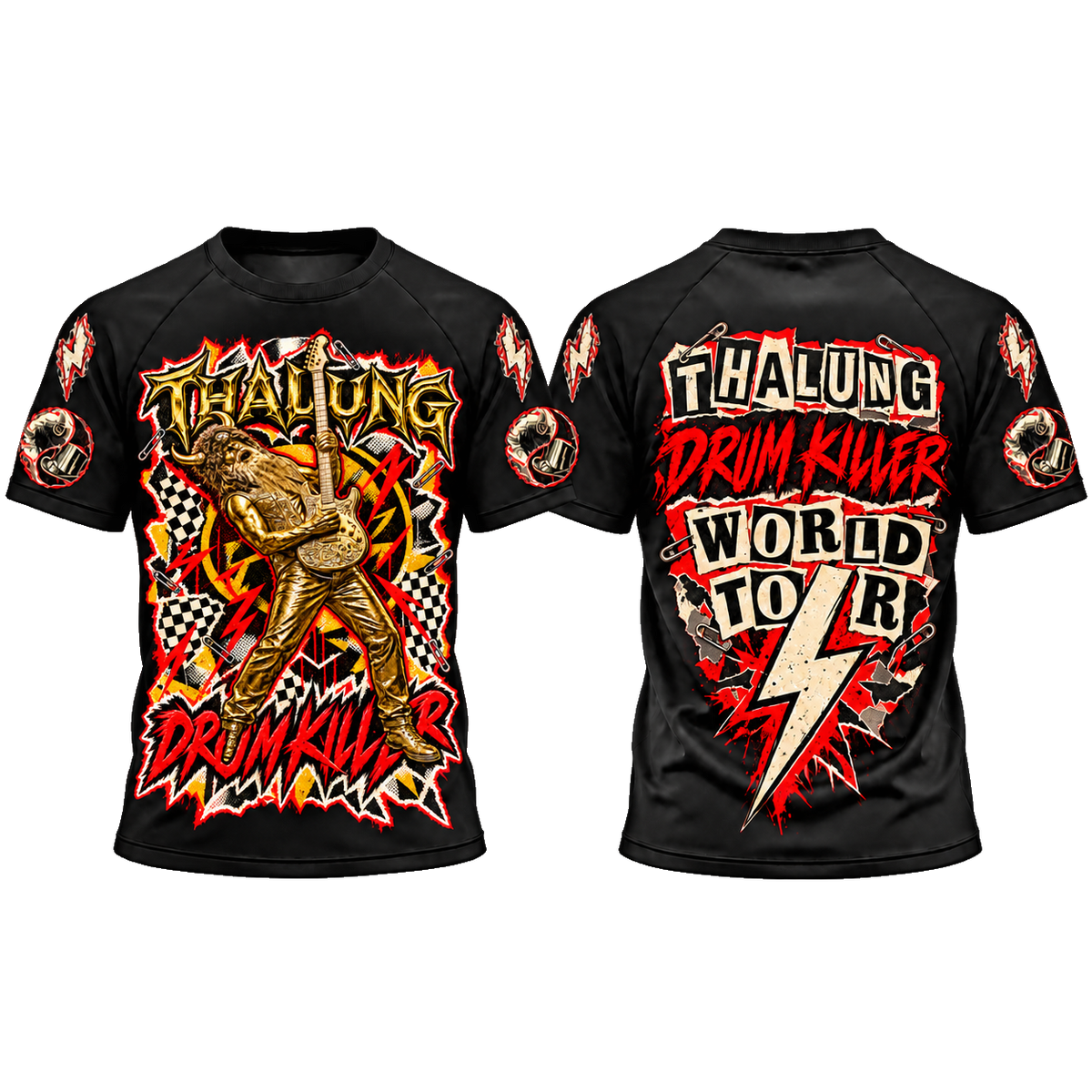 THALUNG DRUM KILLER BUTTS PUNK T-SHIRT