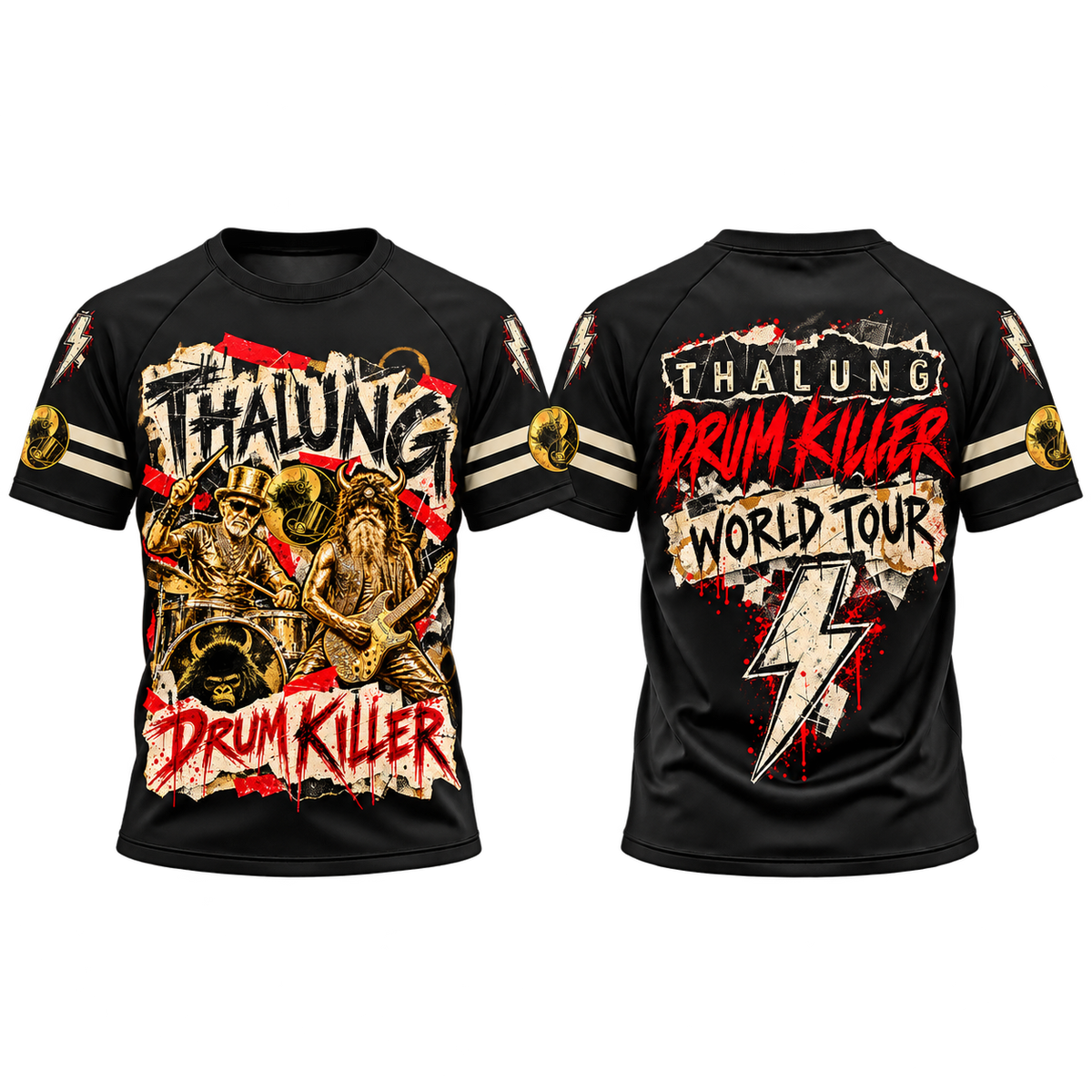 THALUNG DRUM KILLER GRUNGE T-Shirt