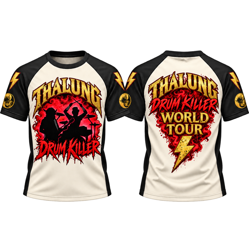 THALUNG DRUM KILLER RETRO T-SHIRT
