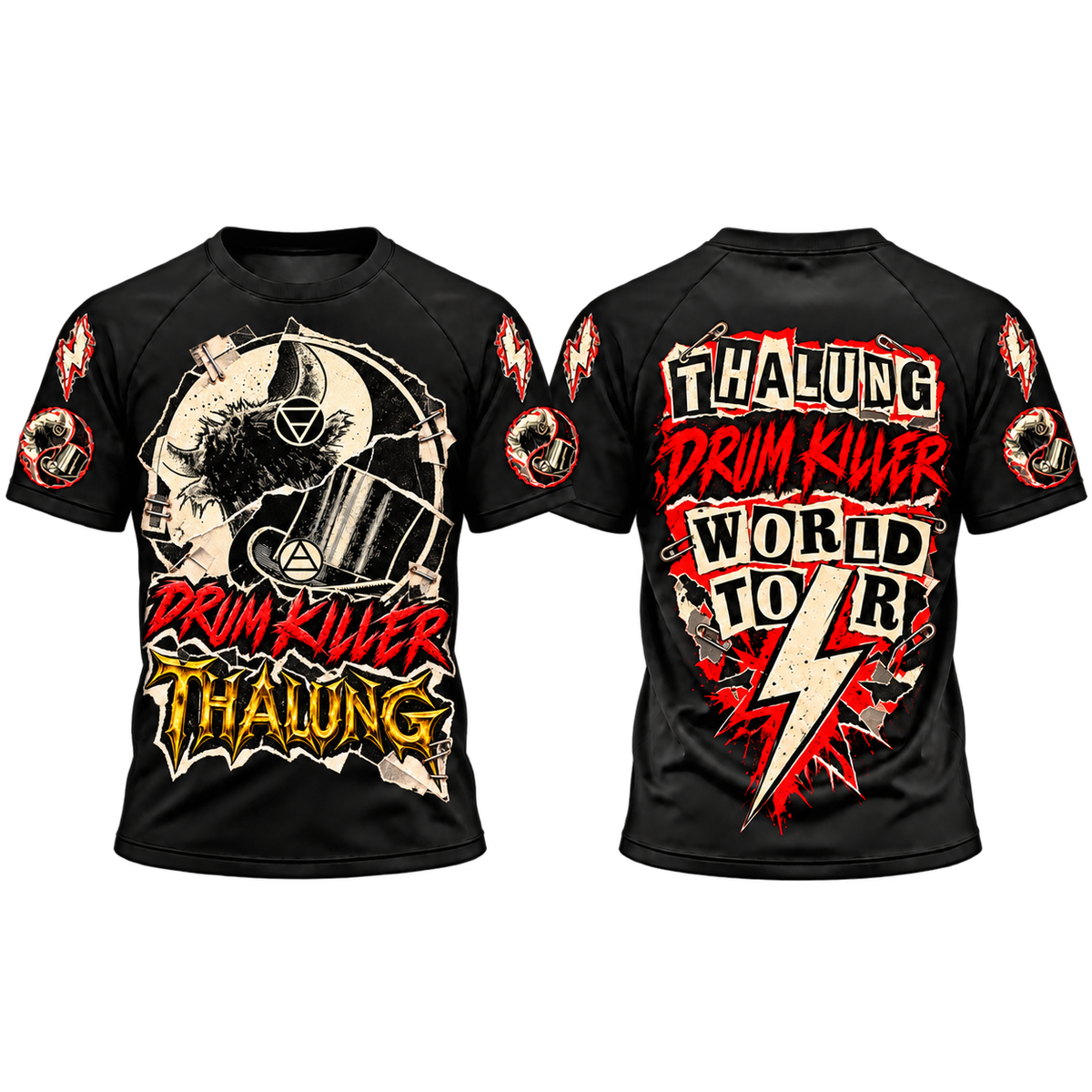 THALUNG DRUM KILLER DUALITY PUNK T-SHIRT