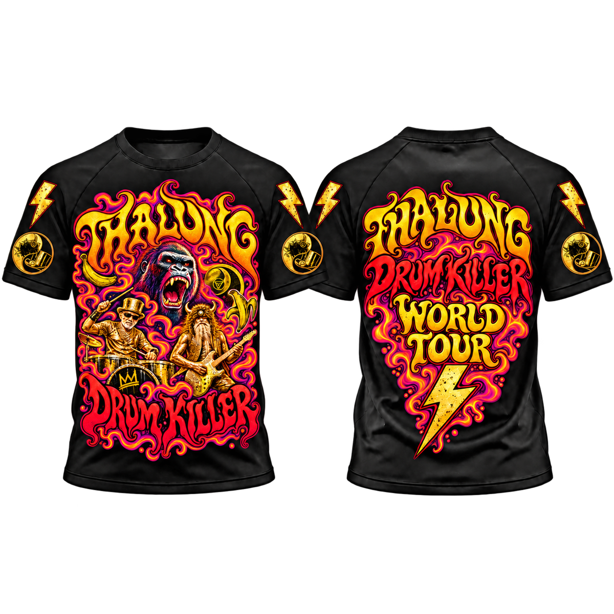 THALUNG DRUM KILLER FEELING GROOVY PSYCHEDELIC T-SHIRT