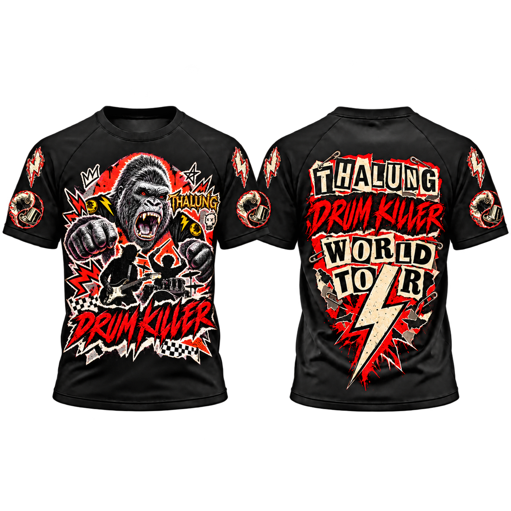 THALUNG DRUM KILLER PUNK PUNCH T-SHIRT