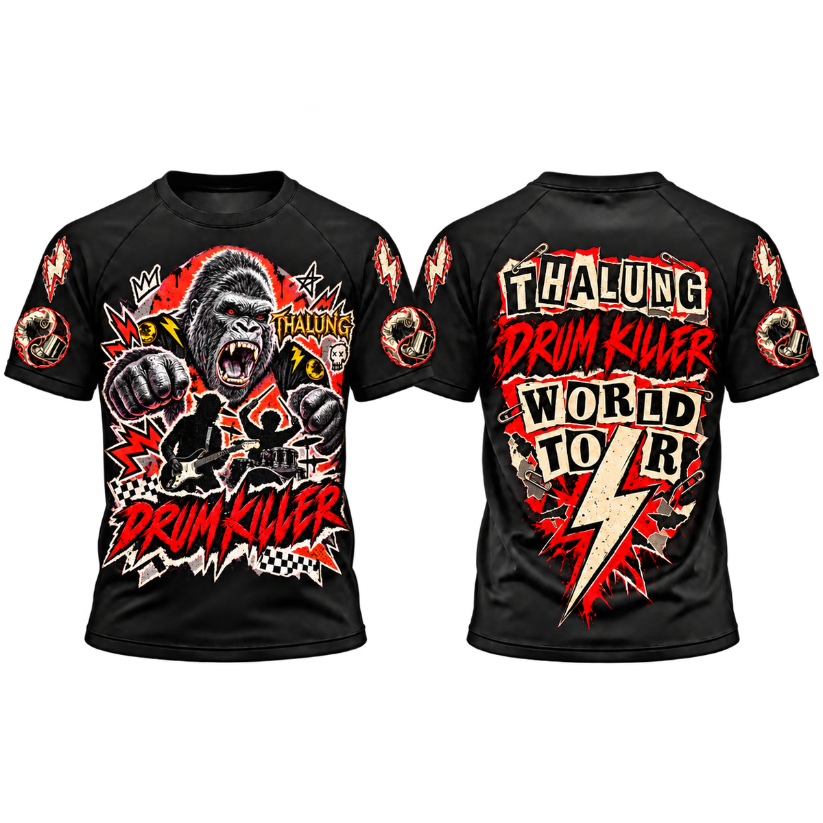 THALUNG DRUM KILLER PUNK PUNCH T-SHIRT