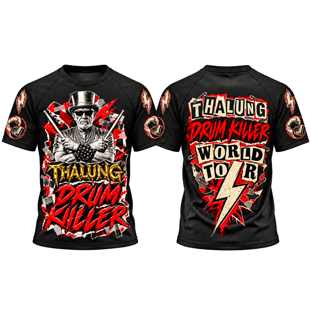 THALUNG DRUM KILLER SLATTS PUNK T-SHIRT