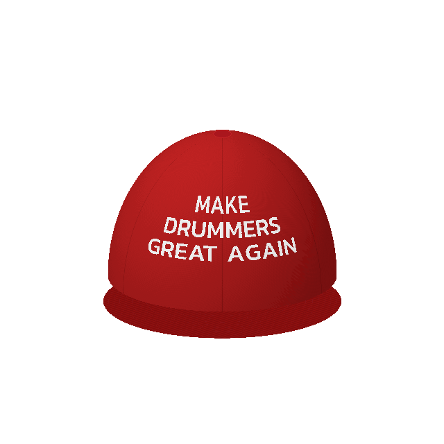 DRUM KILLER MAKE DRUMMERS GREAT AGAIN RED CAP