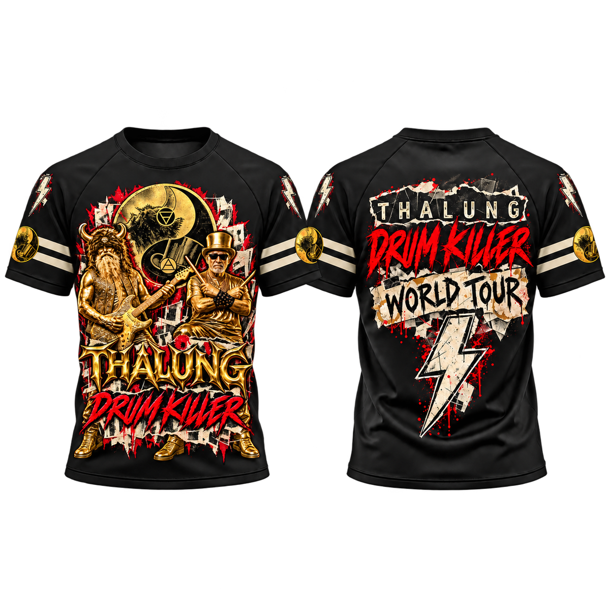 THALUNG WITH DUALITY LOGO GRUNGE T-Shirt