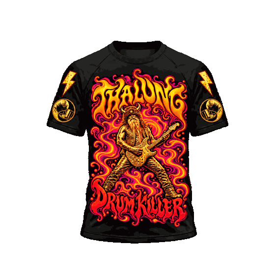 THALUNG DRUM KILLER BUTTS SD PSYCHEDELIC T-SHIRT