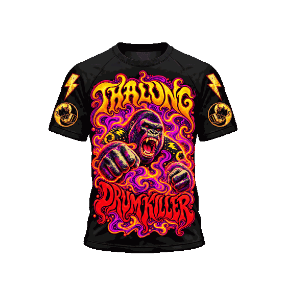 THALUNG DRUM KILLER PURPLE HAZE TONG PSYCHEDELIC T-SHIRT