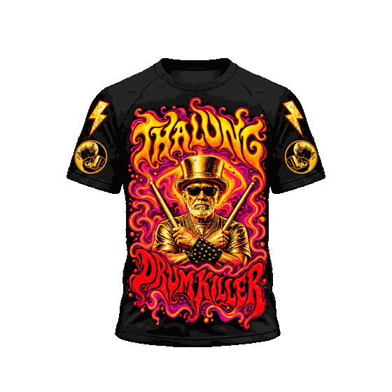 THALUNG DRUM KILLER SLATTS VISION PSYCHEDELIC T-SHIRT