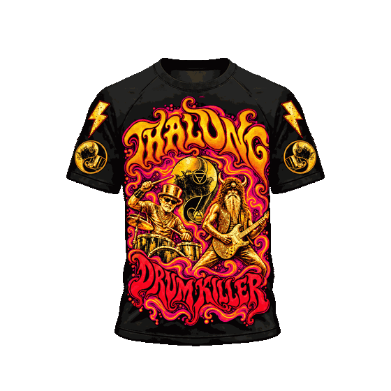 THALUNG DRUM KILLER WARP SPEED PSYCHEDELIC T-SHIRT